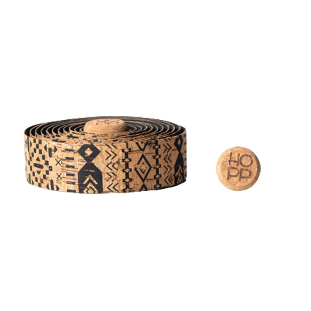 BTP Natural Cork Bartape (Black/Pattern) | Cycling Gears Hub - Cycling Gears Hub