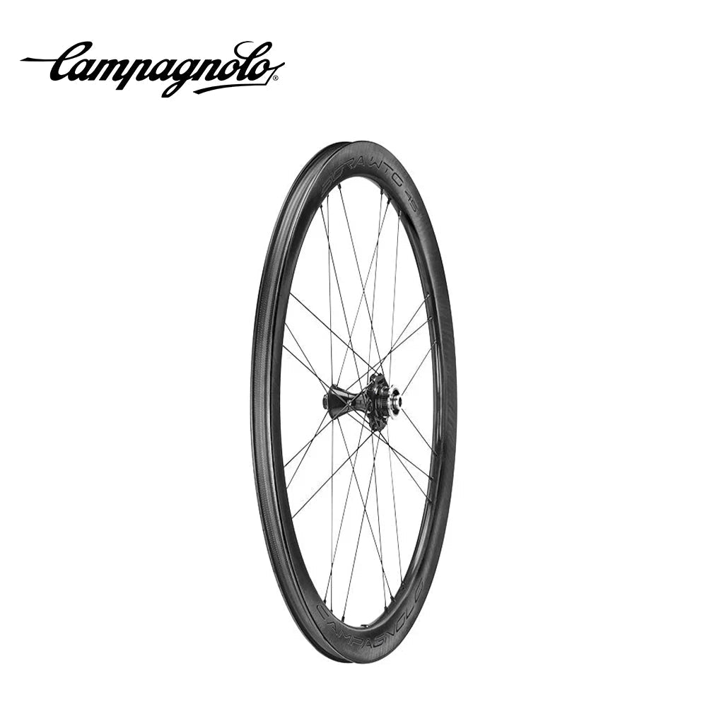Campagnolo Bora WTO 45 Disc Brake Carbon Wheelset – 2 - Way Fit, Ceramic USB Bearings, Tubeless & Clincher Ready - Cycling Gears Hub