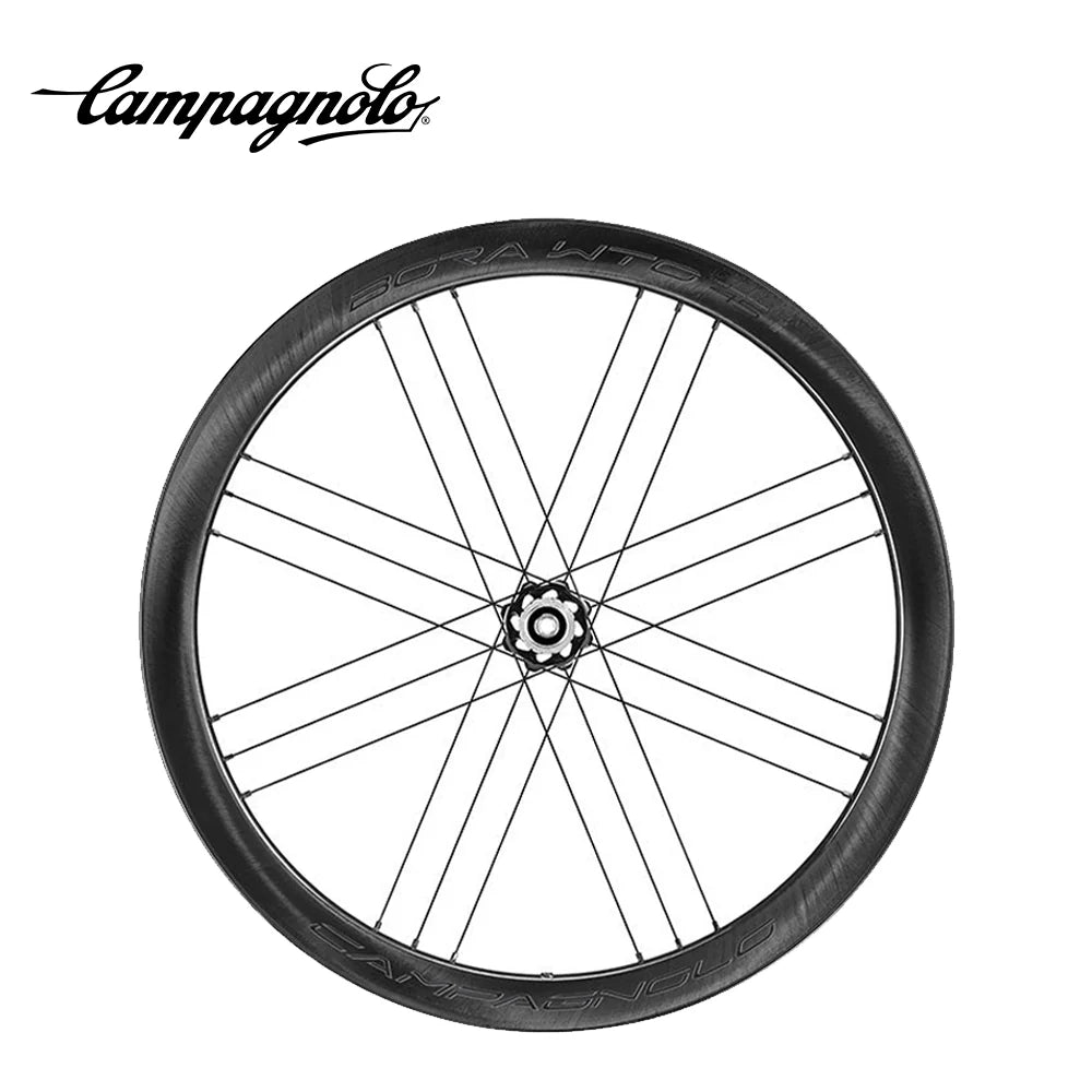 Campagnolo Bora WTO 45 Disc Brake Carbon Wheelset – 2 - Way Fit, Ceramic USB Bearings, Tubeless & Clincher Ready - Cycling Gears Hub