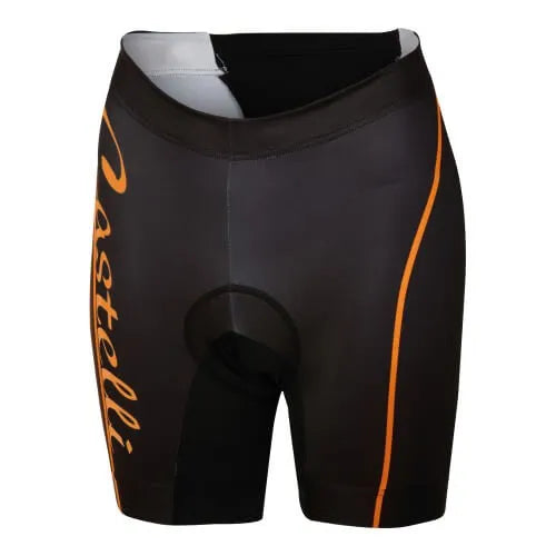 Castelli Free Women's Triathlon Shorts (Coral/Light Orange) | Cycling Gears Hub