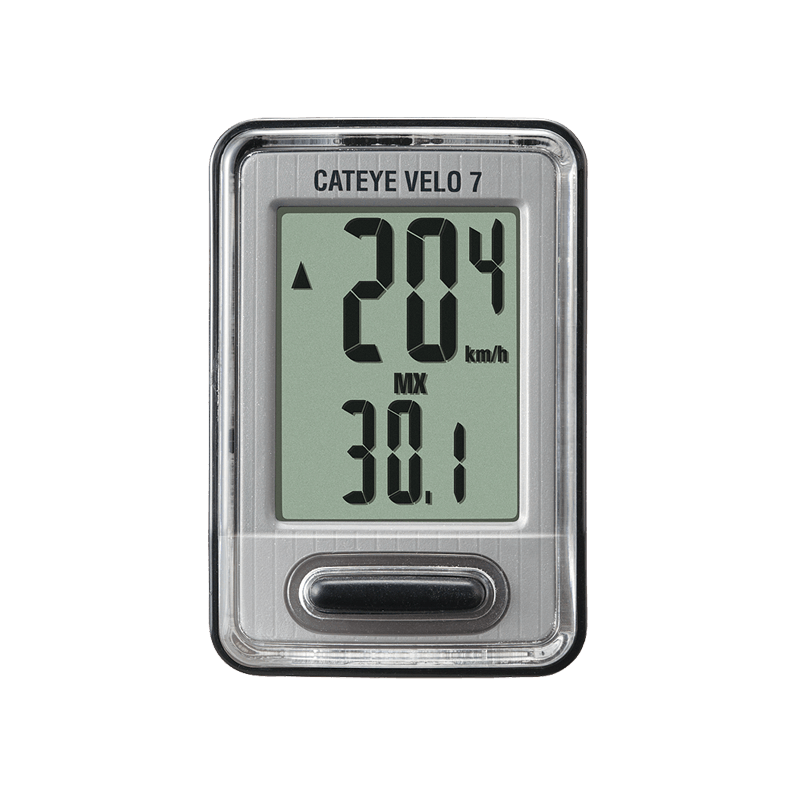 Cateye Velo - 7 Cyclocomputer (Black) | Cycling Gears Hub - Cycling Gears Hub