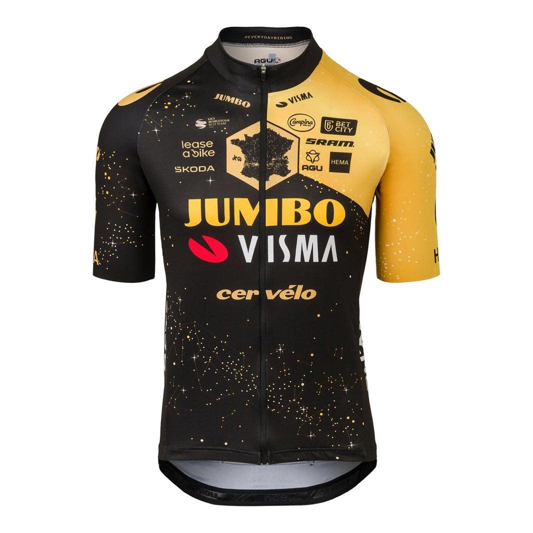 Cervelo Jumbo Visma Tour De France Men's Cycling T-Shirt (Black) | Cycling Gears Hub