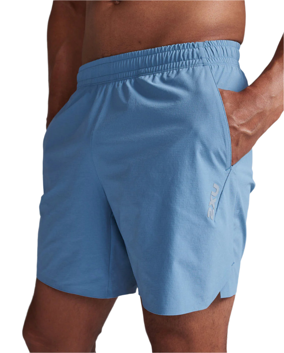 2XU MR6986B Motion 6 Inch Men's Running Shorts (Shadow/Weathervane) | Cycling Gears Hub