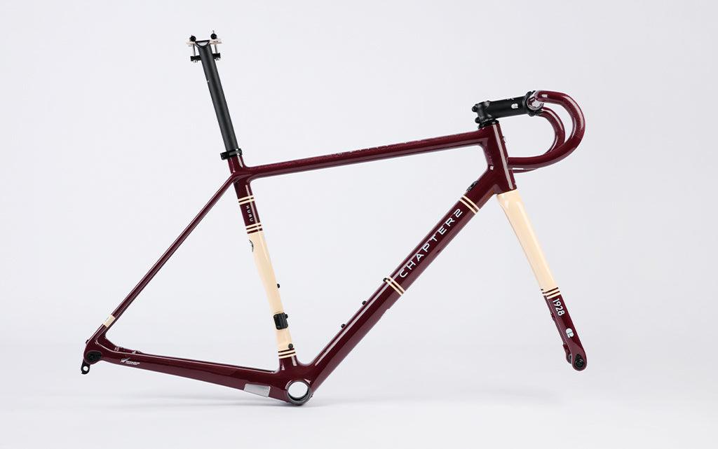 Chapter2 Huru Disc Brake Frameset (Maroon) | Cycling Gears Hub