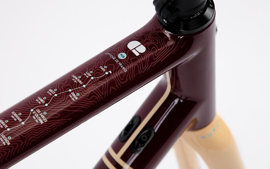 Chapter2 Huru Disc Brake Frameset (Maroon) | Cycling Gears Hub