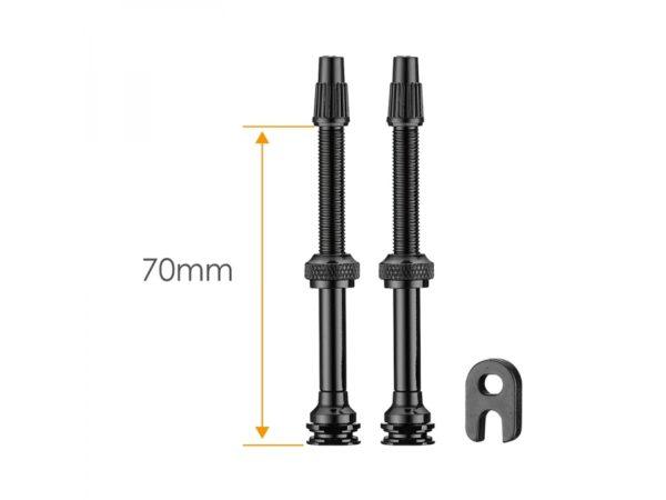 Ciclovation Light Weight Tubeless Valve Stem (Black) | Cycling Gears Hub - Cycling Gears Hub