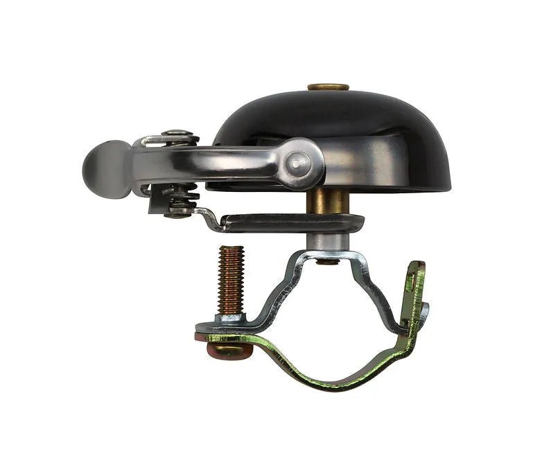 Crane Suzu Mini Steel Band Mount Bell (Neo Black) | Cycling Gears Hub - Cycling Gears Hub