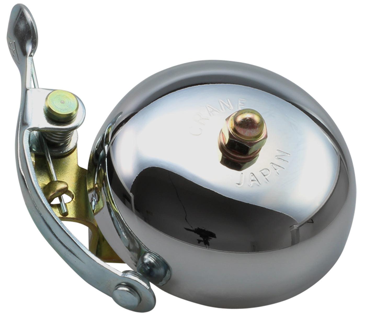 Crane Suzu Steel Band Mount Bell (Chrome Plated) | Cycling Gears Hub - Cycling Gears Hub