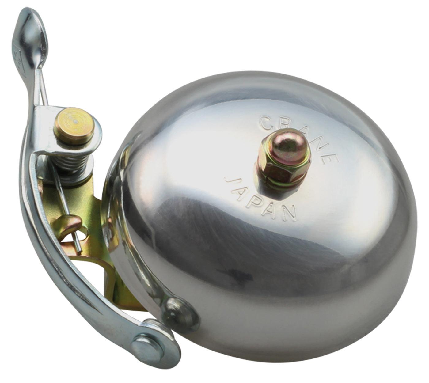 Crane Suzu Steel Band Mount Bell (Polished Silver) | Cycling Gears Hub - Cycling Gears Hub