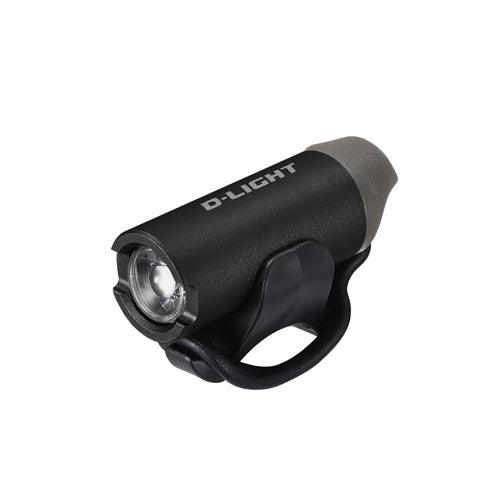D - Light CG - 123P Rechargeable Front Light (Black) | Cycling Gears Hub - Cycling Gears Hub