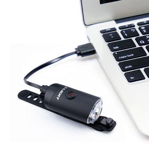 D - Light CG - 127P Rechargeable Front Light | Cycling Gears Hub - Cycling Gears Hub