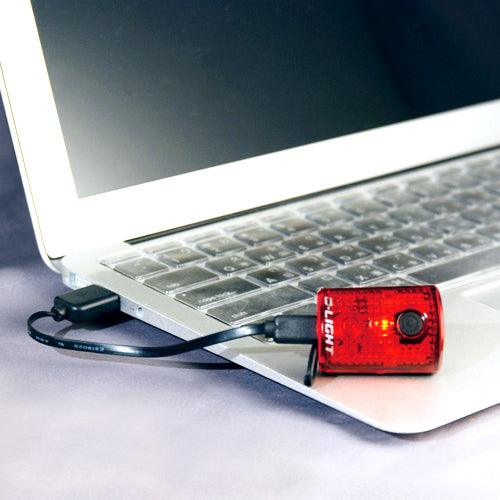 D - Light CG - 211R2 Reachargeable Rear Light | Cycling Gears Hub - Cycling Gears Hub