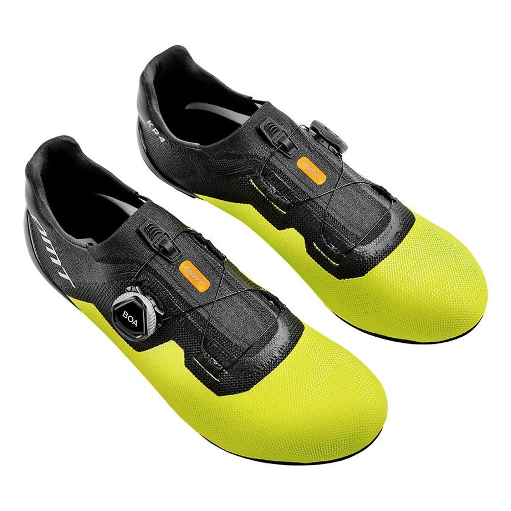 DMT KR4 Road Cycling Shoes (Black/Yellow Fluo) | Cycling Gears Hub