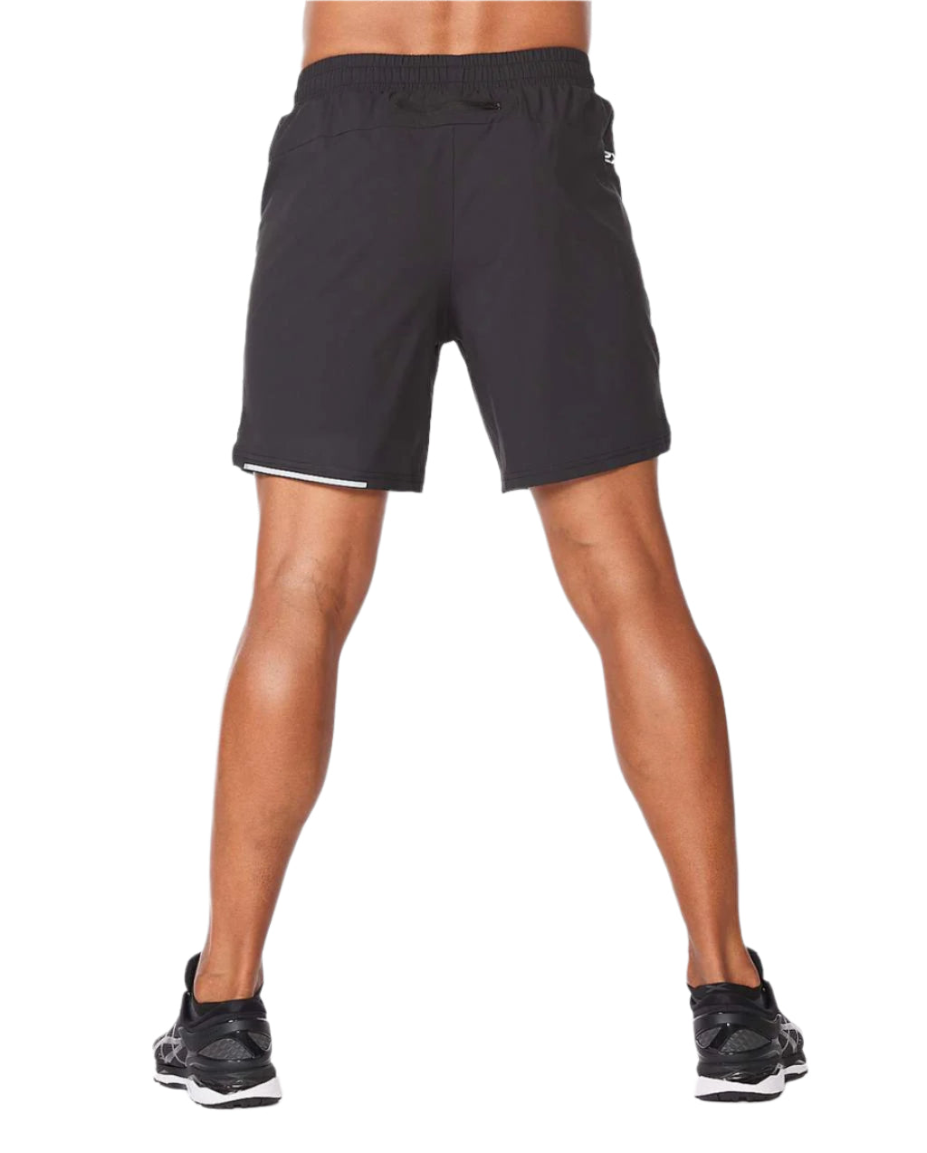 2XU MR6531B Aero 7 Inch Men's Running Shorts (Black/Silver) | Cycling Gears Hub