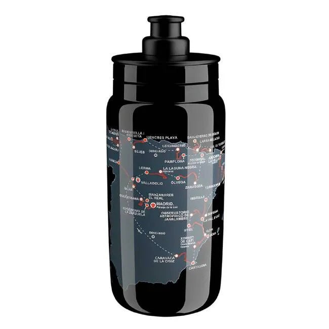 Elite Bottle Fly (Vuelta Black Map) | Cycling Gears Hub - Cycling Gears Hub