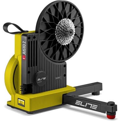 Elite Justo 2 Magnetic Direct Drive Smart Bicycle Trainer (Yellow) | Cycling Gears Hub - Cycling Gears Hub