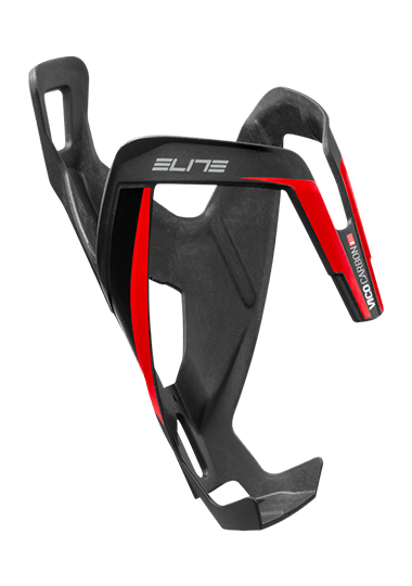 Elite Vico Carbon Botte Cage (Mat - Red Graphic) | Cycling Gears Hub - Cycling Gears Hub