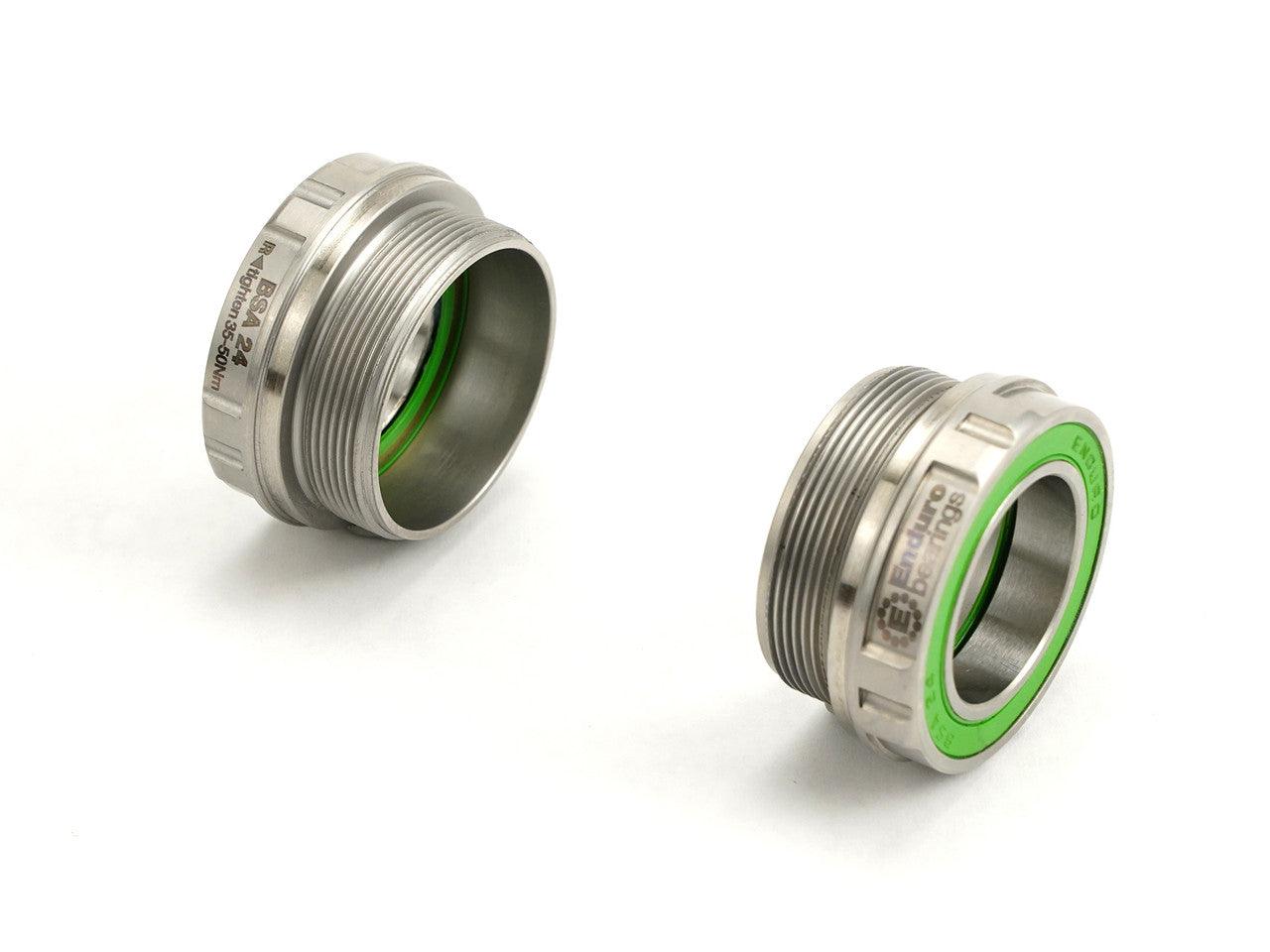 Enduro Maxhit BSA24 Bottom Bracket Bearing Kit (Silver) | Cycling Gears Hub - Cycling Gears Hub