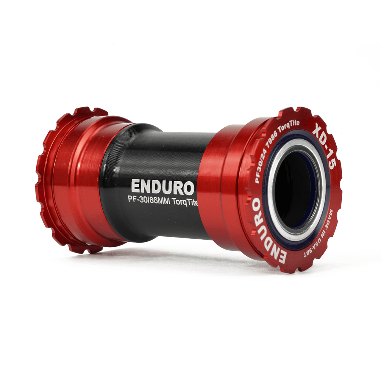 Enduro Shimano XD15 Corsa BB386 Hollowtech II Bottom Bracket (Red) | Cycling Gears Hub