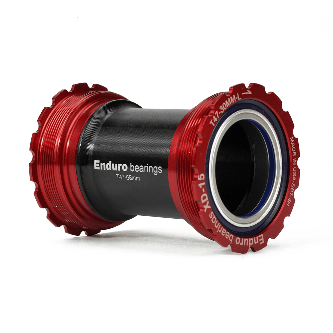 Enduro XD15 Corsa T47 BB30 Bottom Bracket (Red) | Cycling Gears Hub