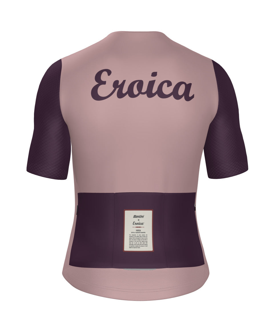 Santini Eroica Borgo Unisex Cycling Jersey (Pink) | Cycling Gears Hub