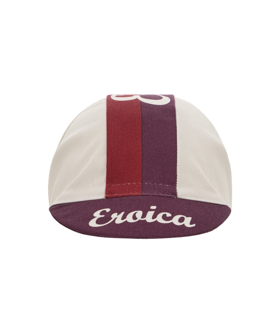 Santini Eroica Quiete Unisex Cycling Cap (Bordeaux) | Cycling Gears Hub