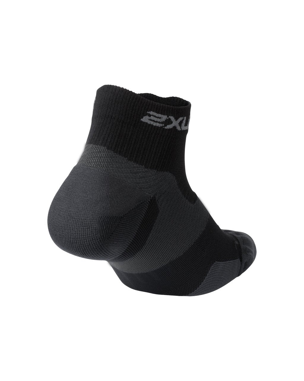 2XU UA5048E Vectr Cushion Unisex Compression Socks (Black/Titanium) | Cycling Gears Hub