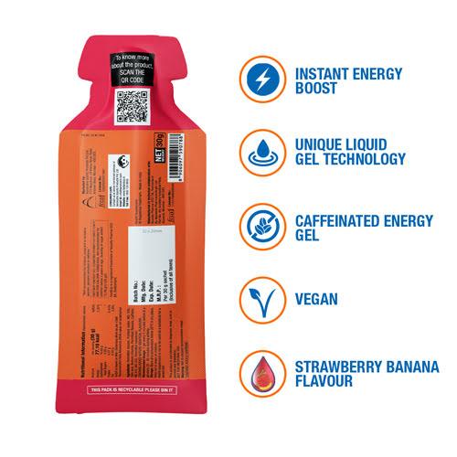 Fast&Up Energy Gel (Strawberry Banana) | Cycling Gears Hub - Cycling Gears Hub