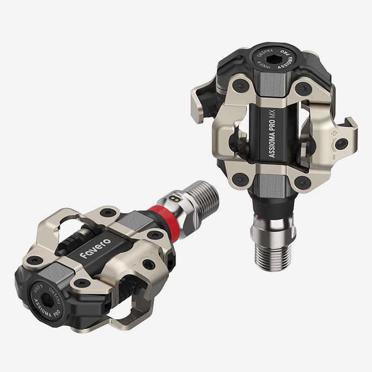 Favero Assioma PRO MX 1 – Dual - Sided MTB Power Meter Pedals for Off - Road Cycling - Cycling Gears Hub