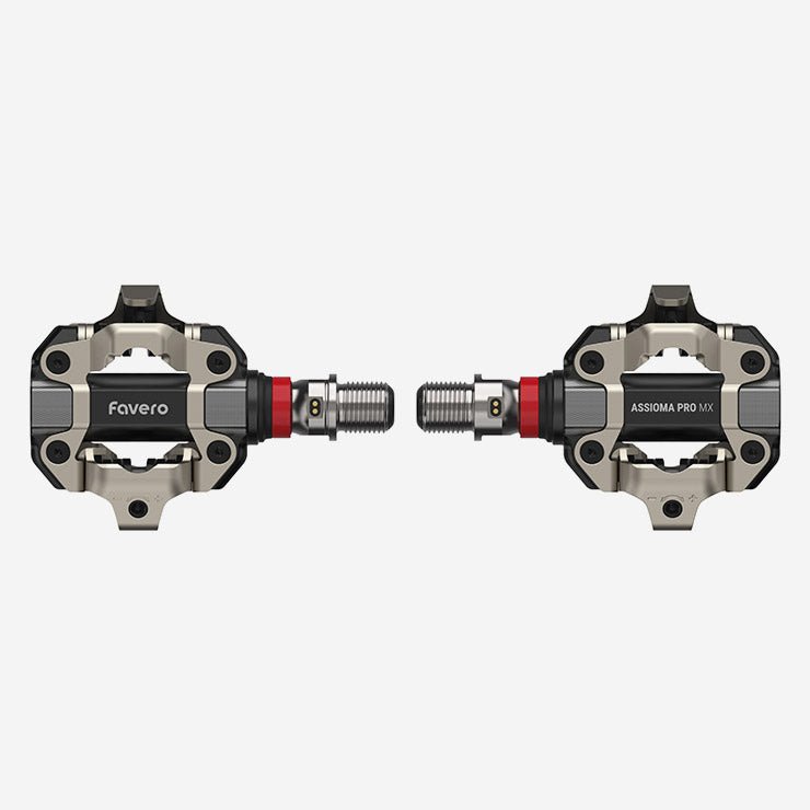 Favero Assioma PRO MX - 2 – Dual - Sided MTB Power Meter Pedals (SPD - Compatible) - Cycling Gears Hub