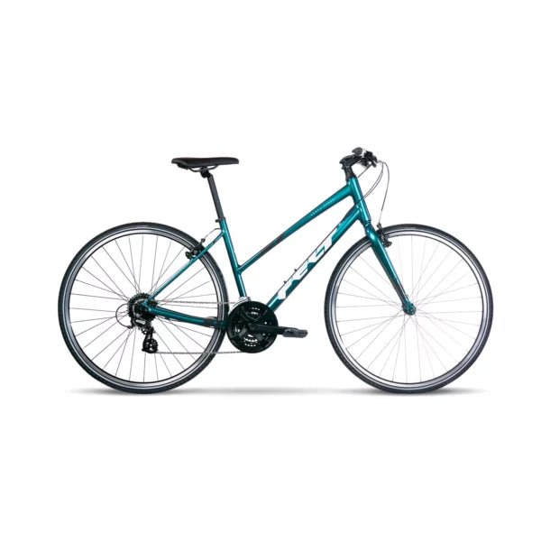 Felt Verza Speed 50 Women’s Hybrid Bike – 3x8 Shimano Drivetrain, Lightweight Alloy Frame - Cycling Gears Hub