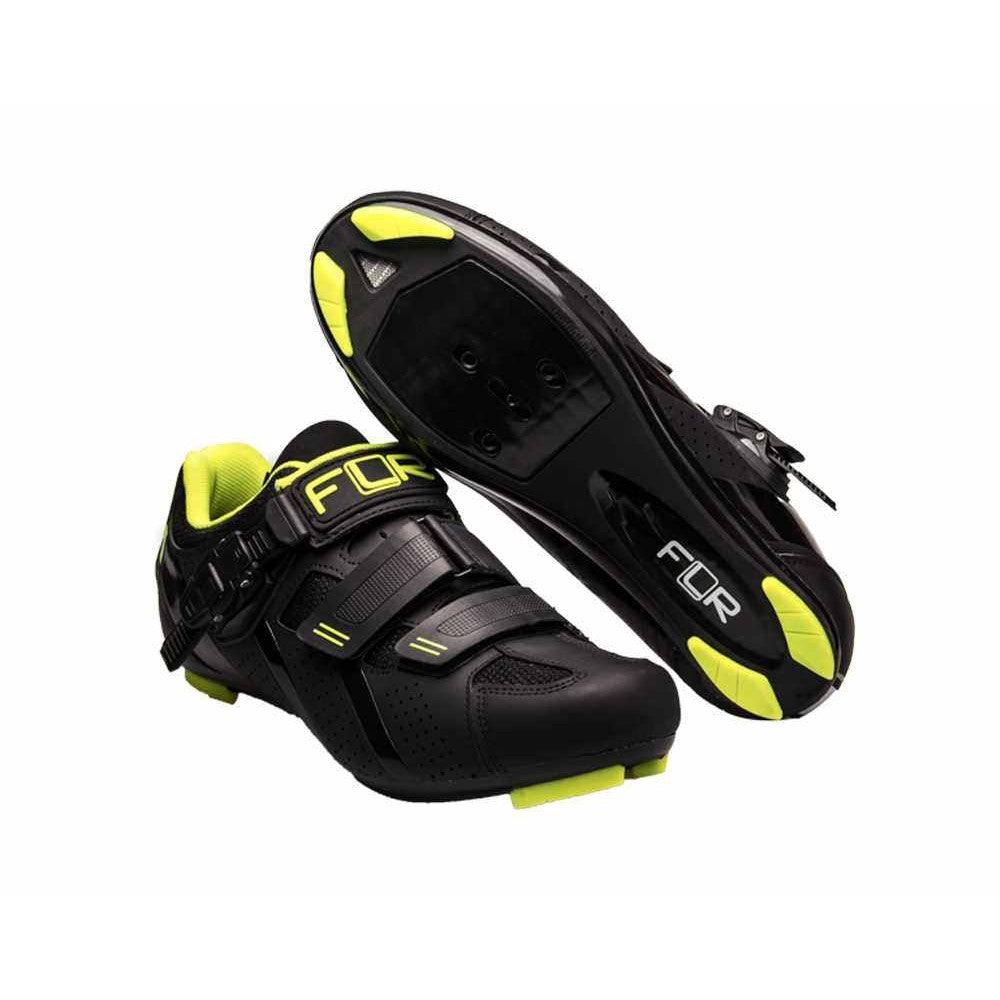 FLR F-15 Road Cycling Shoe (Black Neon Yellow) | Cycling Gears Hub