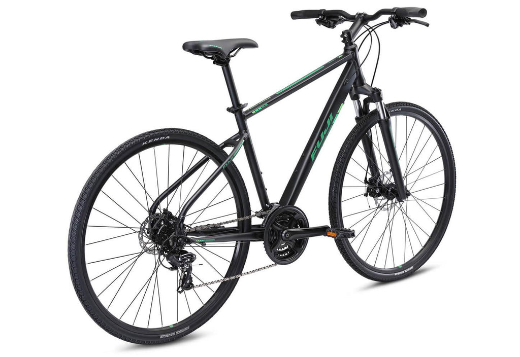 Fuji Traverse 1.7 (Satin Black/Green) | Cycling Gears Hub - Cycling Gears Hub