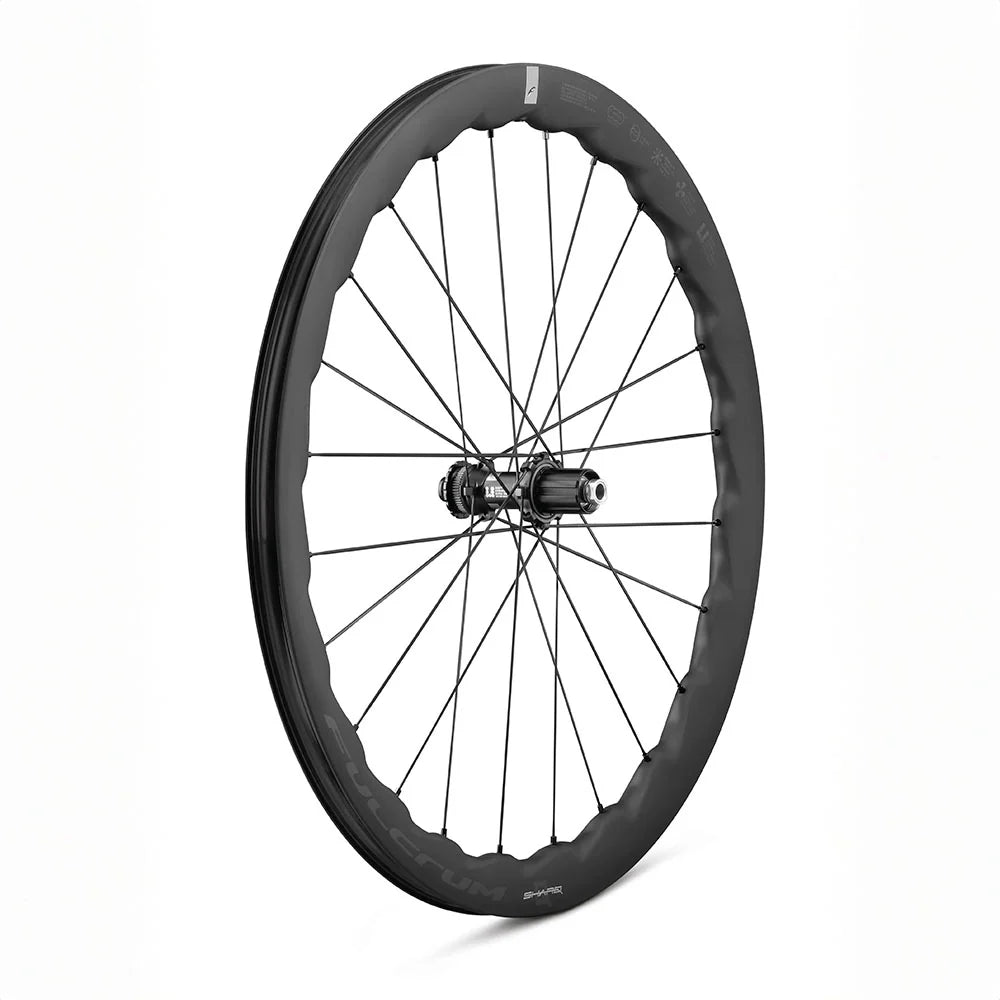 Fulcrum Sharq Carbon Disc Brake Wheelset – Tubeless - Ready, Aero 2 - Wave Design - Cycling Gears Hub