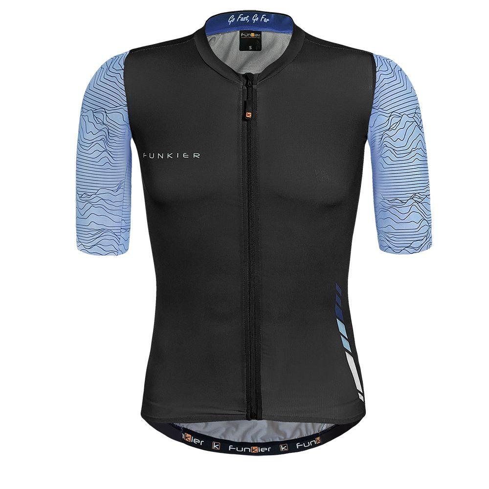 Funkier Mello Elite Mens Cycling Jersey (Blue/Black) | Cycling Gears Hub