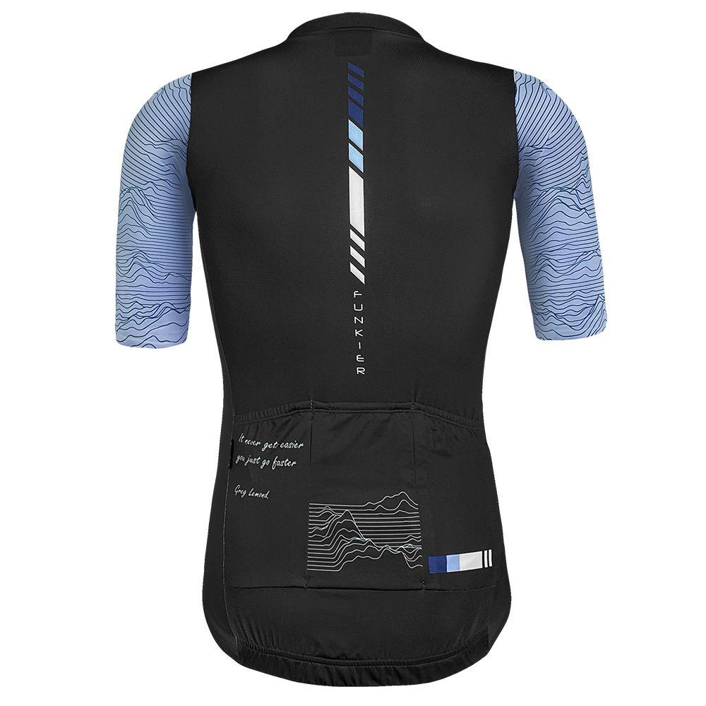 Funkier Mello Elite Mens Cycling Jersey (Blue/Black) | Cycling Gears Hub