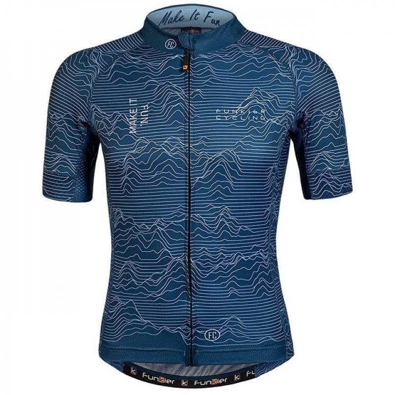 Funkier Rossini Pro Mens Cycling Jersey (Blue) | Cycling Gears Hub