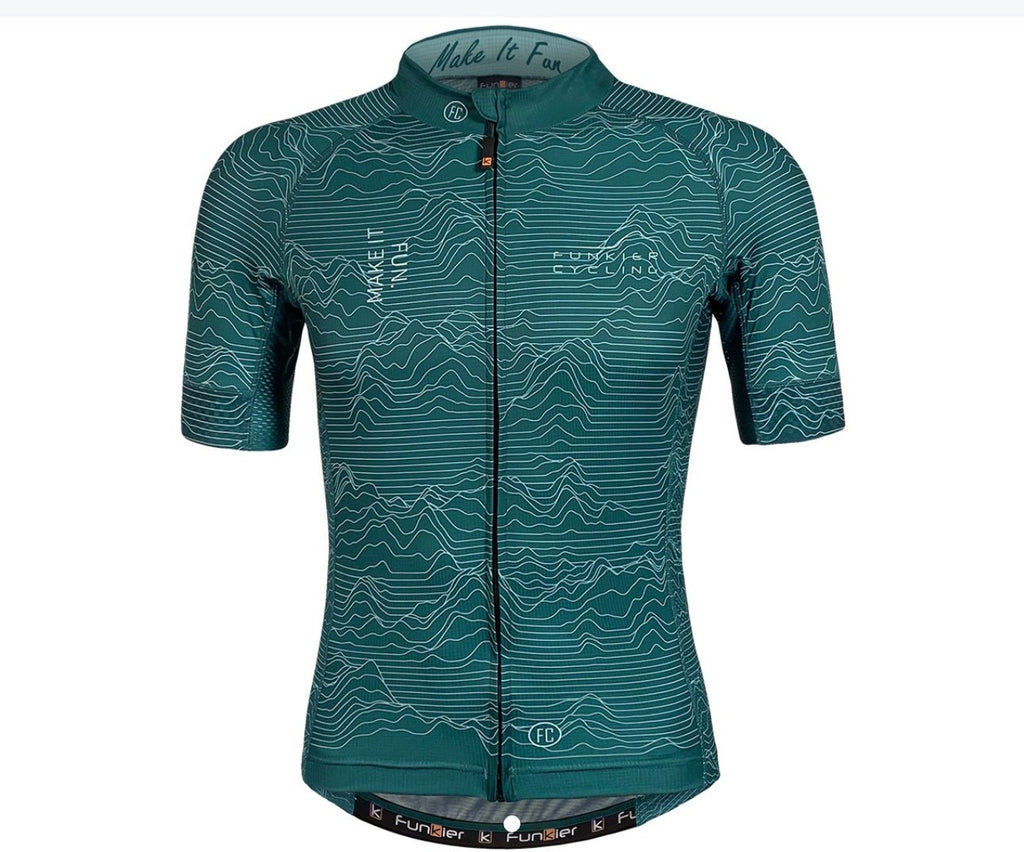 Funkier Rossini Pro Mens Cycling Jersey Green xs size Cycling Gears Hub! - Cycling Gears Hub