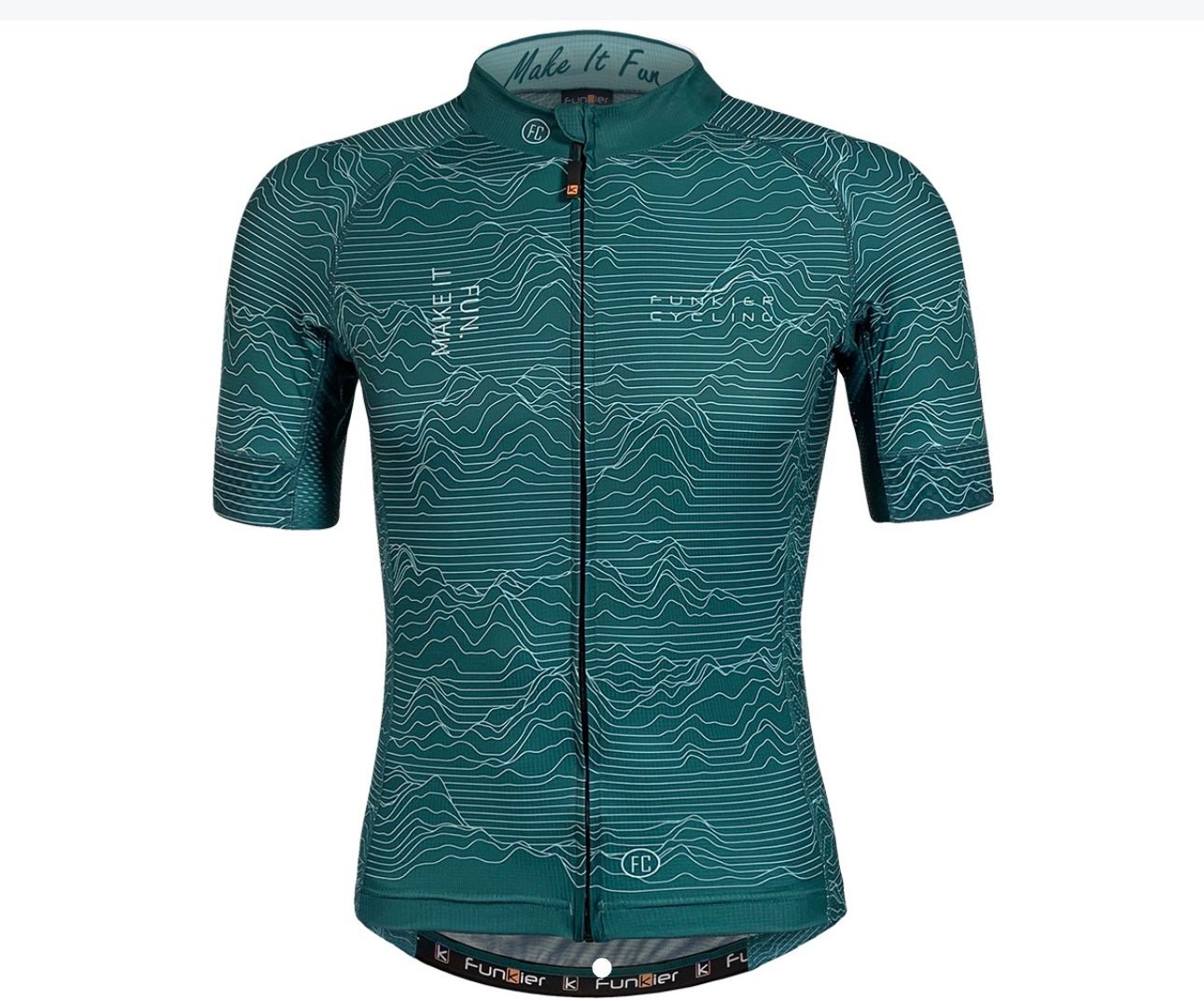 Funkier Rossini Pro Mens Cycling Jersey Green xs size Cycling Gears Hub! - Cycling Gears Hub