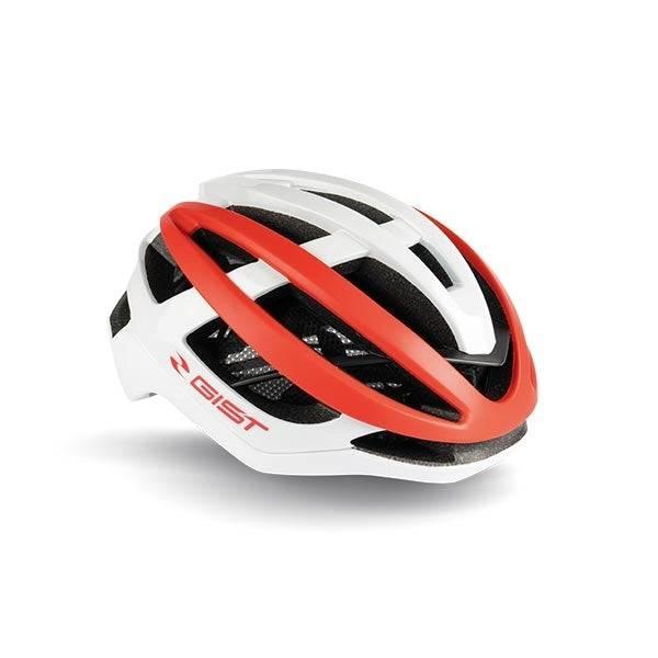 Gist Sonar Road Cycling Helmet (White/Red) | Cycling Gears Hub