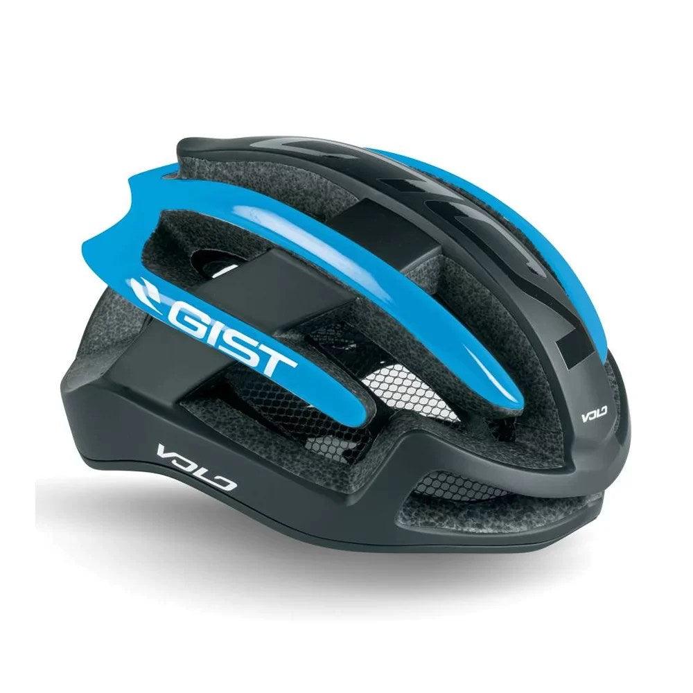Gist Volo Road Cycling Helmet (Black/Light Blue) | Cycling Gears Hub