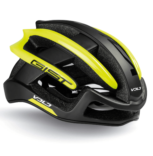 Gist Volo Road Cycling Helmet (Black/Neon Yellow) | Cycling Gears Hub