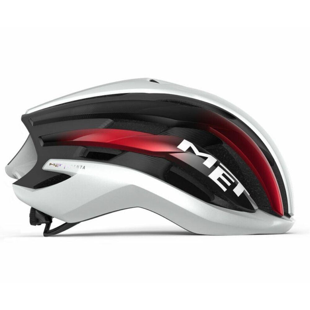 MET Trenta MIPS Road Cycling Helmet (White/Black/Red Metallic/Glosy) | Cycling Gears Hub