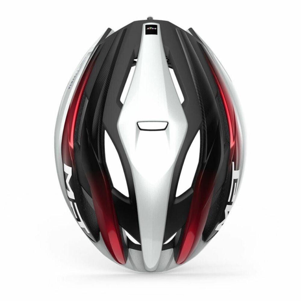 MET Trenta MIPS Road Cycling Helmet (White/Black/Red Metallic/Glosy) | Cycling Gears Hub