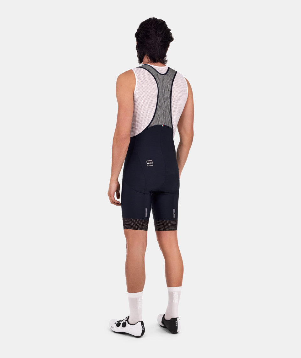 Santini HIVIS Men's Cycling Bibshorts (Black) | Cycling Gears Hub
