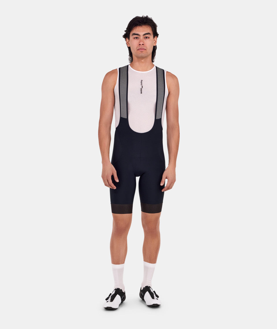 Santini HIVIS Men's Cycling Bibshorts (Black) | Cycling Gears Hub