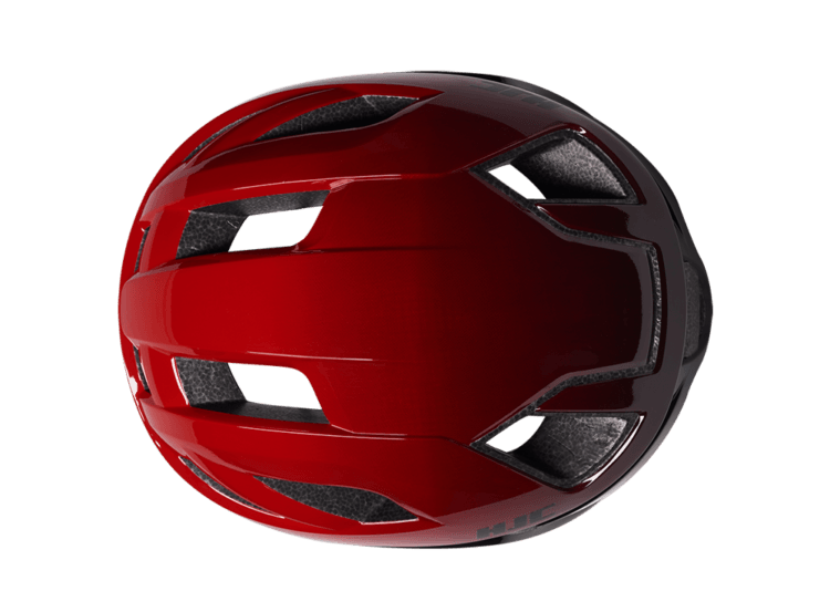 HJC Bellus Road Cycling Helmet (Matte Glossy Red Black) | Cycling Gears Hub - Cycling Gears Hub