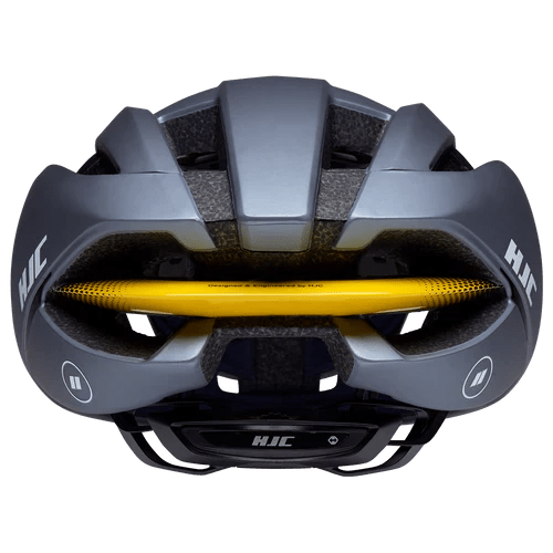 HJC Ibex 3 Road Cycling Helmet (Matte Glossy Grey Yellow) | Cycling Gears Hub - Cycling Gears Hub