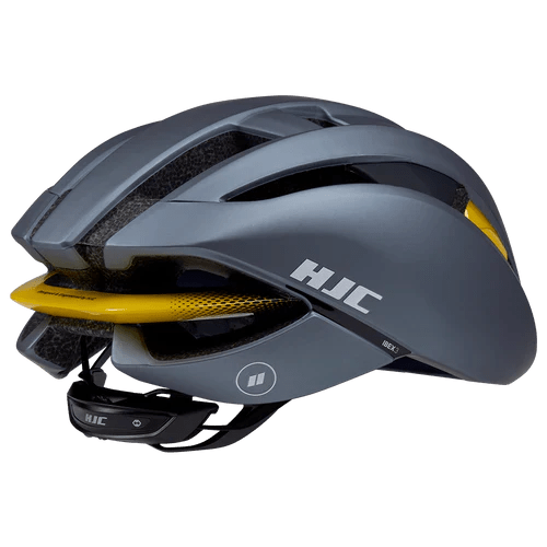 HJC Ibex 3 Road Cycling Helmet (Matte Glossy Grey Yellow) | Cycling Gears Hub - Cycling Gears Hub