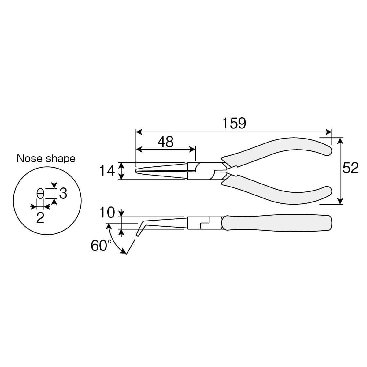 Hozan P - 12 Bent Needle Nose Pliers | Cycling Gears Hub - Cycling Gears Hub